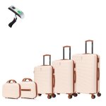 Set de valise 5 pi�ces valise celims week - end cabine + moyenne + grande + 2x vanity roues 360 cadenas ...