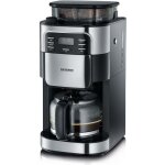 Severin 4810 cafetière filtre avec broyeur intégré - noir et inox - 1000w - 1, 4 l Severin 4810 cafetière filtre avec broyeur intégré - noir et inox - 1000w - 1, 4 l