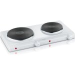 Severin dk1042 plaque de cuisson posable en fonte - blanc