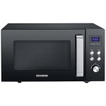 Micro - ondes - severin - mw 7763 - 900 w - fonction grill - noir en acier inoxydable
