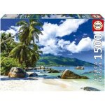 Puzzle seychelles de 1500 pices - educa - paysage et nature - avec colle fix puzzle