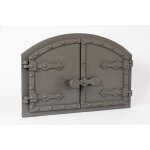 Sezam porte de four double en fonte avec loquet de porte aspect rivet porte de four à pizza - four pain ... Sezam porte de four double en fonte avec loquet de porte aspect rivet porte de four à pizza - four pain ...