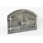 Sezam porte de four double en fonte avec loquet de porte aspect rivet porte de four à pizza - four pain ... Sezam porte de four double en fonte avec loquet de porte aspect rivet porte de four à pizza - four pain ...