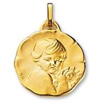 Sf bijoux - m�daille or jaune 750 / 1000e - enfant