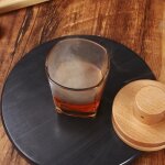 Shaker - agitateur - set cocktail 1 set cocktail smoker retro handmade wood feu whisky whisky style - ...