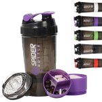 Shaker prot�ines bouteille 500ml - m�langeur boissons portable et anti - fuite - id�al fitness musculation ...