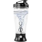 Shaker � prot�ines �lectrique - 450 ml - rechargeable - polypropyl�ne - acier inoxydable