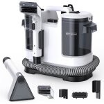 Shampouineuse injecteur - extracteur 500w 15 kpa nettoyeur tapis portable avec auto - nettoyage long ...