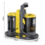 Shampouineuse nettoyeur extracteur pour tissus 600w - 11000pa aspiration puissante compact pour canap�s ...