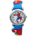 Sharphy montre enfant filles garons spiderman bracelet en silicone mode mignon bleu junior lumineux ...