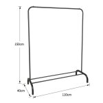 Shenglimeii porte - manteau porte - manteau sur pied en m�tal � une tige sans roulettes - hauteur totale ...