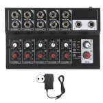 Shi - 100?240v portable � 10 canaux st�r�o audio sound mixer karaoke microphone amplificateur consoleeu ...