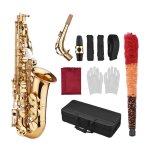 Shi - saxophone alto mi b (eb) - laiton gravure accessoires complets - pour d�butants et �tudiants