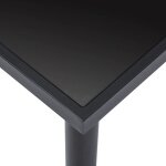 Shieldpro�table cuisine(rectangle)solomonnoir table � manger - fafa - top - meuble de salon - noir 160x80x75 ...