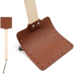 Shiftx4 tapette  mouche en cuir robuste mos - quito gupes antiparasites design rustique avec long manche ...