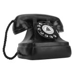 Shipenophy mod�le de t�l�phone vintage mod�le de t�l�phone r�tro bouton en r�sine statue de t�l�phone ...