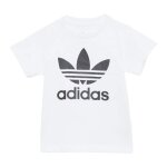 T - shirt blanc / noir gar�on adidas je0520