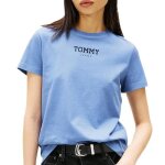 T - shirt bleu femme tommy hilfiger dw0dw21842