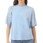 T - shirt bleu femme yas sleeves