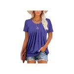 T - shirt - czimoo - manches courtes - coupe loose - violet