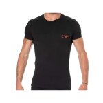 T shirt emporio armani homme bold monogram noir coton