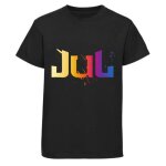 T - shirt enfant - npz - style jul - logo multicolore - 100% coton - tailles 3 - 14 ans