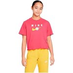 T - shirt femme - nike - manga energy boxy - coton - rose - manches courtes