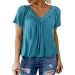 T shirt femmetee shirt femme col v coupe amplemode t - shirt femme d�t� confortable et frais a manches ...