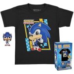 T - shirt et figurine - funko - sonic - flocked - enfant - mixte - pocket pop! T - shirt et figurine - funko - sonic - flocked - enfant - mixte - pocket pop!