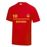 T - shirt de foot - npz - espagne - rouge - unisexe - neoteric respirant upf30 +