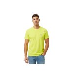 T shirt guess homme patch g jaune coton