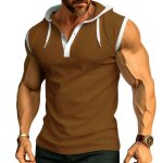 T shirt hommet - shirt � capuche sans manches pour homme avec pochestee shirt homme respirant casual ...