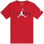 T - shirt - jordan - rouge - manches courtes - 100% polyester recycl�