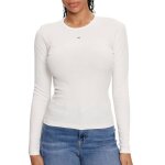 T - shirt manches longues blanc femme tommy hilfiger essentials