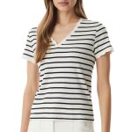 T - shirt rayures ecru / marine femme morgan diego