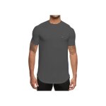 T - shirt de sport homme - brokig - compression - coton - gris - taille l