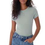 T - shirt vert femme tommy hilfiger badge