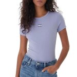T - shirt violet femme tommy hilfiger badge dw0dw17881