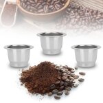Sib tasse de capsule de café réutilisable réutilisable en acier inoxydable pour machine à café nespresso ... Sib tasse de capsule de café réutilisable réutilisable en acier inoxydable pour machine à café nespresso ...