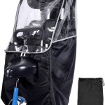 Si�ge arri�re v�lo jzsh enfant protection pluie vent pliable portable transparent s�curit�