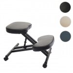 Siège assis à genoux hwc - e10 appui - genoux tabouret chaise bureau réglable similicuir métal noir Siège assis à genoux hwc - e10 appui - genoux tabouret chaise bureau réglable similicuir métal noir