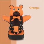 Sige auto bb - coussin de chaise haute portable - orange - harnais 5 points - groupe 1 / 2 / 3
