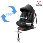 Si�ge auto isofix - si�ge rotatif 360� - ece r129 - pack accessoires toit base repose - dpc007 noir