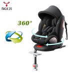 Si�ge auto isofix rotatif 360� i - size ece r129 - toit base repose - pieds - dpc007 noir