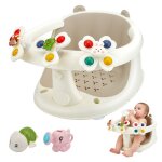Si�ge de bain 2 en 1 pour b�b� avec jouets � partir de 6 mois fixation ergonomique pour baignoire avec ...