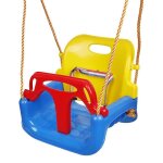 Siège de balançoire pour bébé 3 en 1 exterieur interieur avec cordes et sangle de sécurité chargé maximum ... Siège de balançoire pour bébé 3 en 1 exterieur interieur avec cordes et sangle de sécurité chargé maximum ...