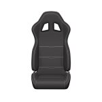 Si�ge baquet auto sport en tissu racing professionnel r�glage double c�t� dossier r�glable 90?180� maintien ...