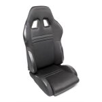 Siege baquet sport tuning art - noir ajustable gauche tissus siege baquet inclinable avec mecanisme