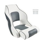 Si�ge de bateau � dossier haut - duoku - si�ge baquet de capitaine rabattable - avec coussin en �ponge ...