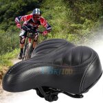 Si�ge de selle bicyclette v�lo / noir large grand confort sportif